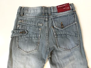 Chams Premium Jeans Mens 28 Light Wash Denim Skinny Slim 506 Unique Back Pockets - Picture 1 of 9