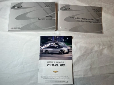 Chevrolet Malibu 2020 conjunto manual del propietario con garantía y guía rápida OEM Foto 1 de 4