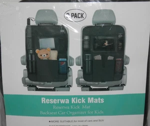 Paquete de 2 alfombrillas organizadoras de asiento trasero automático para asiento de coche Reserwa impermeables y duraderas - Imagen 1 de 5