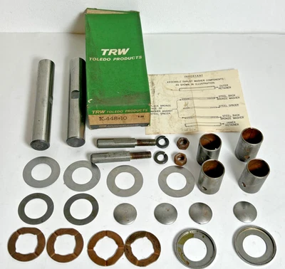 NOS 1953-1955 GMC 3/4-ton 1-1/2 Ton Truck King Pin Set TRW K448+10 .010 Oversize - Image 1 of 4