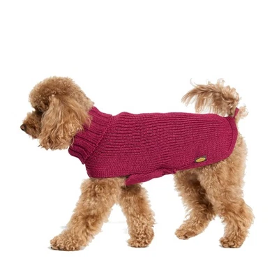 Fashion Dog Strickpullover für Hunde - rubinrot - 51 cm Hundepullover Hund  - Bild 1 von 4