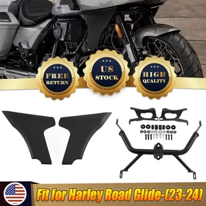 Side Fairing Panel Support W/Bracket Fits For Harley CVO Road Glide Upgrade 24 - Picture 1 of 20
