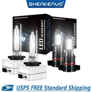 For Jeep Cherokee 2014 - 2018 - D3S HID Headlight + 5202 LED Fog Light Bulbs Kit - Picture 1 of 12