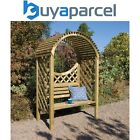Rowlinson Keswick Arbour Wooden Timber Garden Seat Bench Trellis Pressure Treat