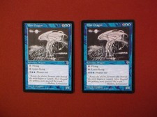 MTG " Mist Dragon X 2 " from Mirage reserved list  NMT no creases