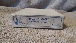 Puntas de nailon vintage Wright & McGill - prueba 3 libras. & 2 1/4 libras. - Mist (G 9) - Imagen 1 de 2