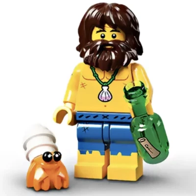 Shipwreck Survivor Lego Series 21 Minifigures 71029 RETIRED - Image 1 of 4