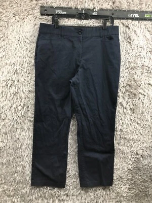 Pantalones chinos Studio Works azules talla 16 banda elástica para mujer Foto 1 de 4