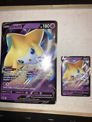 Jirachi V SWSH299 SWSH: Sword & Shield Promo Cards Holo And Jumbo Card - Image 1 of 2