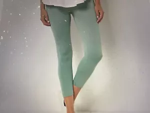 Leggings BREEZIES Suavizando Barriga Sin costuras RECORTADOS VERDE SALVIA Talla XL - Imagen 1 de 1