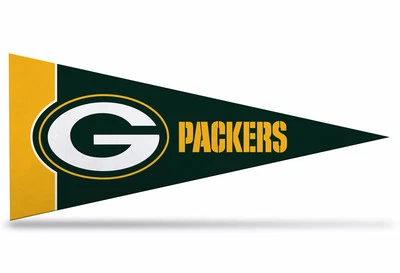 RICO New NFL Green Bay Packers Mini Pennant 9"x4" Felt, Made in USA