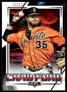2020 Topps Fire Brandon Crawford San Francisco Giants #7