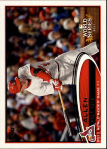 2012 Topps St. Louis Cardinals Baseball Card #329 Allen Craig WS HL