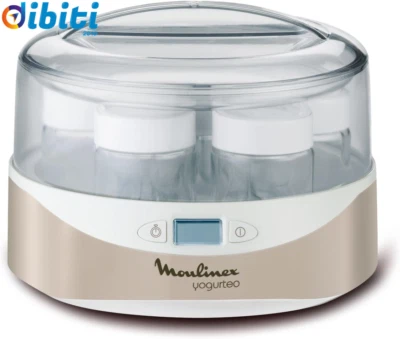 Moulinex, Macchina per lo Yogurt in Argento Premium con 7 Vasetti da 160 ml Cias - Immagine 1 di 4