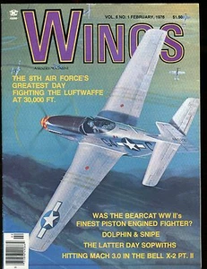 Wings Magazine Febraury 1976 Bearcat WWII EX No ML 010617jhe - Picture 1 of 1