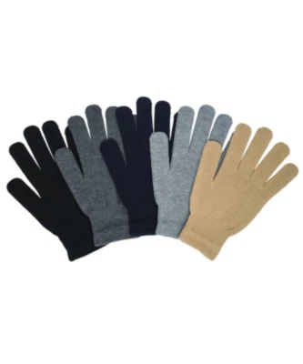 Guantes Mágicos Tejidos Sin Dedos Invierno Cálidos Pantalla Táctil Adultos Niños Unisex Colores Foto 1 de 4