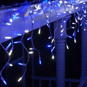 70 LED Icicle Christmas Lights Indoor Outdoor String Wedding Party Connectable - Picture 1 of 34