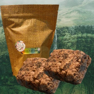450g Pure & Natural Raw African Black Soap,Organic, Unrefined Hand Made in GHANA - Picture 1 of 6