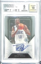 2004-05 Upper Deck Ultimate Collection Rookie Autograph #127 Dwight Howard BGS 9