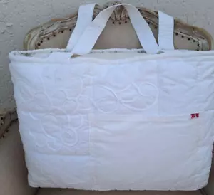 Shopper Strandtasche Tasche Vintage Shabby Geschenk Bag Stickerei Romantisch - Bild 1 von 7
