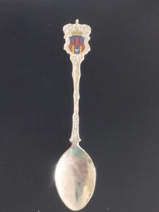 Cuchara coleccionable Royal Crown Castle placa de plata Inglaterra 5 pulgadas - Imagen 1 de 3