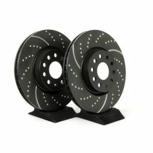 Pair Of Rear Discs 264Mm EBC Groved Disc Alfa Romeo Giulietta 1.4 TB 1.6 D - Picture 1 of 2