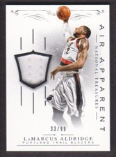 2013-14 National Treasures Basketball Air Apparent JERSEY#24LaMarcus Aldridge/99