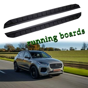 Fits for Jaguar E-PACE 2017-2025 Fixed Side Step Running Board Nerf Bar Platform - Picture 1 of 6