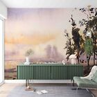 3D Oil Painting Tree Grassland Self-adhesive Removeable Wallpaper Wall Mural1 38