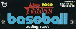 2020 Topps Baseball Heritage SP's - You pick - Complete your sets - Picture 1 of 87