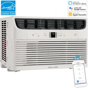 Frigidaire 8000 BTU Wi-Fi Window Air Conditioner, 350 Sq Ft Smart Energy AC Unit - Picture 1 of 12