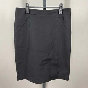 NEW Banana Republic Skirt Womens 8 petite black pencil straight preppy classic - Picture 1 of 7