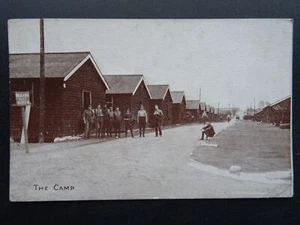 Surrey WW1 WITLEY CAMP Brigade Road Soldiers Barrack Canadian & British c1919 PC - Bild 1 von 4