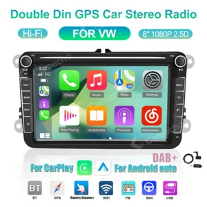 DAB+ Für VW GOLF 5 6 Passat B6 3C Touran Skoda Autoradio Android 12 GPS Navi RDS - Bild 1 von 17