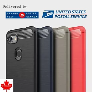 Funda blanda cepillada Google Pixel 2/2XL/3/3XL/A prueba de golpes/fibra ultra delgada - Imagen 1 de 18