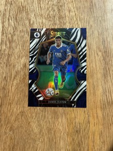 James Justin - 2022-23 Select Premier League Mezzanine Zebra Prizm /25 #103