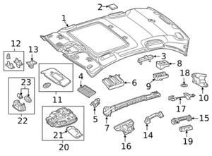Mercedes Benz Genuine GLC300 GLC350e 2020 Map Lamp Assembly OE 00090040177H52 - Picture 1 of 3