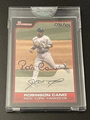 Bowman Originals Signatures Robinson Cano 2006 automático #’d/101 Yankees de Nueva York Foto 1 de 2