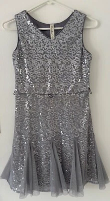 Vestido de festa Cherokee feminino prata cintilante - Tamanho G - Imagem 1 de 4