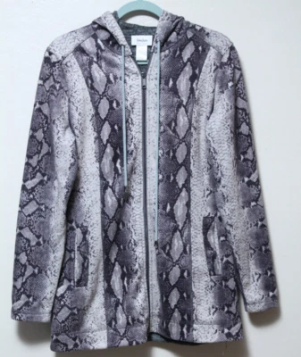 Pre-Owned Neiman Marcus Snake Print Hooded Jacket Size M - Image 1 of 4