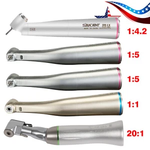 NSK Style Dental Contra Angle 20:1 1:5 1:4.2 1:1 / LED Fiber Optic Handpiece - Picture 1 of 18