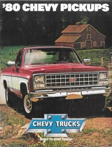 Chevrolet Pickup 1980 depliant concessionario originale OEM illustrato Cheyenne - Foto 1 di 1