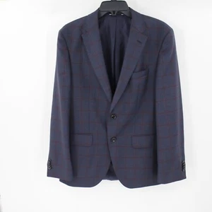 Hugo boss sport coat mens 38S plaid single breasted two button front virgin wool - Picture 1 of 16