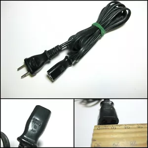Vintage Kawasaki KS-21D 2 Prong Pin Oval Power Cable Lead Plug (1.2m) - Bild 1 von 1