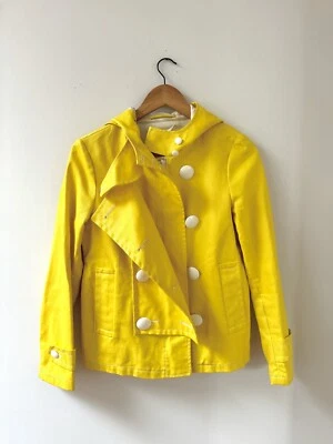 Chaqueta de Lluvia 3.1 Phillip Lim Primera Colección Con Capucha Canario Amarillo Brillante 2 XS Foto 1 de 4