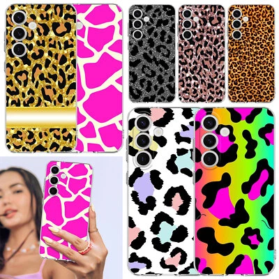For Samsung Galaxy S23 S24 A55 A15 A35 Leopard Print Shockproof Phone Case Cover - Image 1 of 4