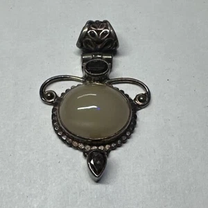 Large art deco .925 Silver Pendant (Storage D) - Picture 1 of 4
