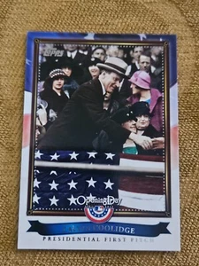 2011 Topps Eröffnungstag #PFP-3 Calvin Coolidge Presidential First Pitch - Bild 1 von 11