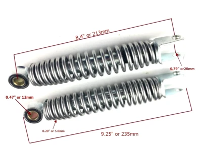 JUEGO DE PATAS AMORTIGUADORES SUSPENSIÓN HORQUILLA TRASERA PARA YAMAHA PW50 1981-2019 (Un Par) Nuevo Foto 1 de 3