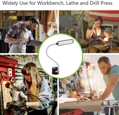 Luz de máquina de coser iluminación LED (30LED) 6 vatios para banco de trabajo torno taladro prensa Foto 1 de 4